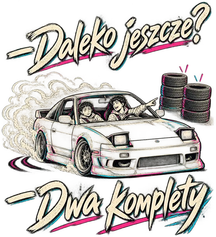 — Daleko jeszcze? — Dwa komplety