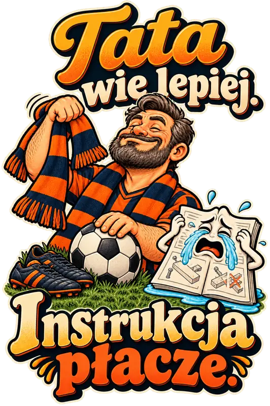 Tata wie lepiej. Instrukcja płacze. – Kibic