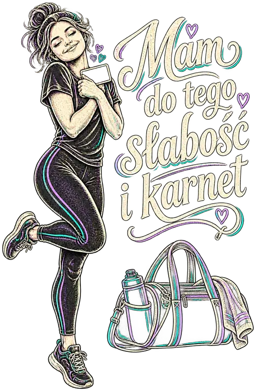Mam do tego słabość i karnet – Torba na trening