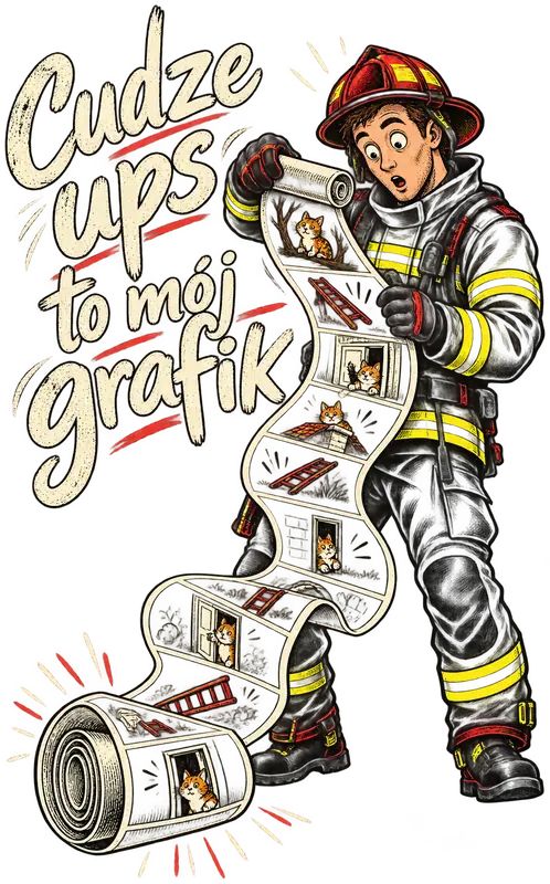 Cudze ups to mój grafik