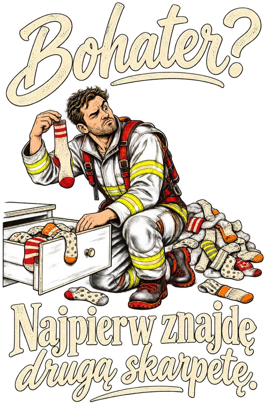 Bohater? Najpierw znajdę drugą skarpetę.
