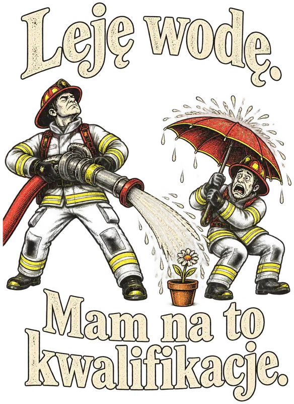 Leję wodę. Mam na to kwalifikacje.