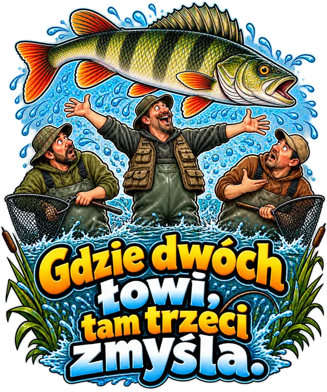 Gdzie dwóch łowi, tam trzeci zmyśla. – Okoń