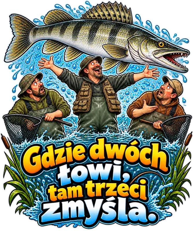 Gdzie dwóch łowi, tam trzeci zmyśla. – Sandacz