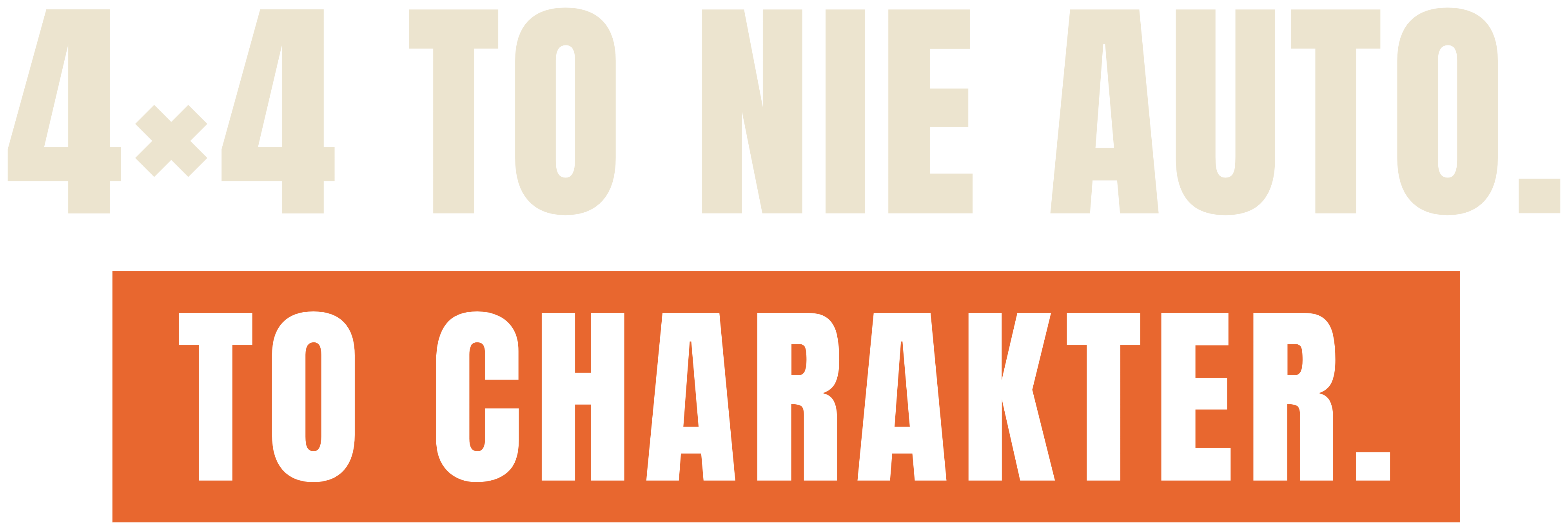 4×4 to nie auto. To charakter.