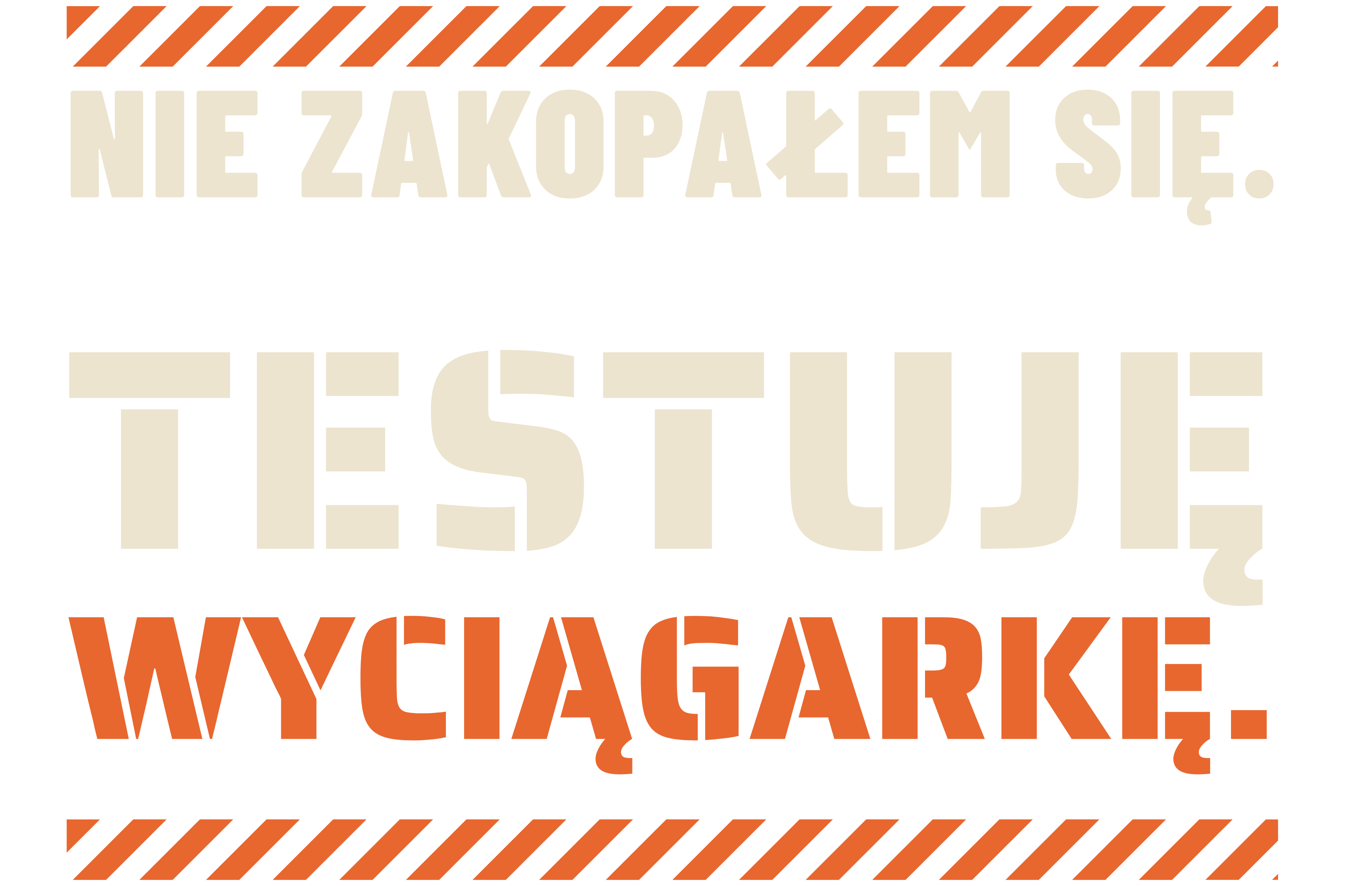 Nie zakopałem się. Testuję wyciągarkę.