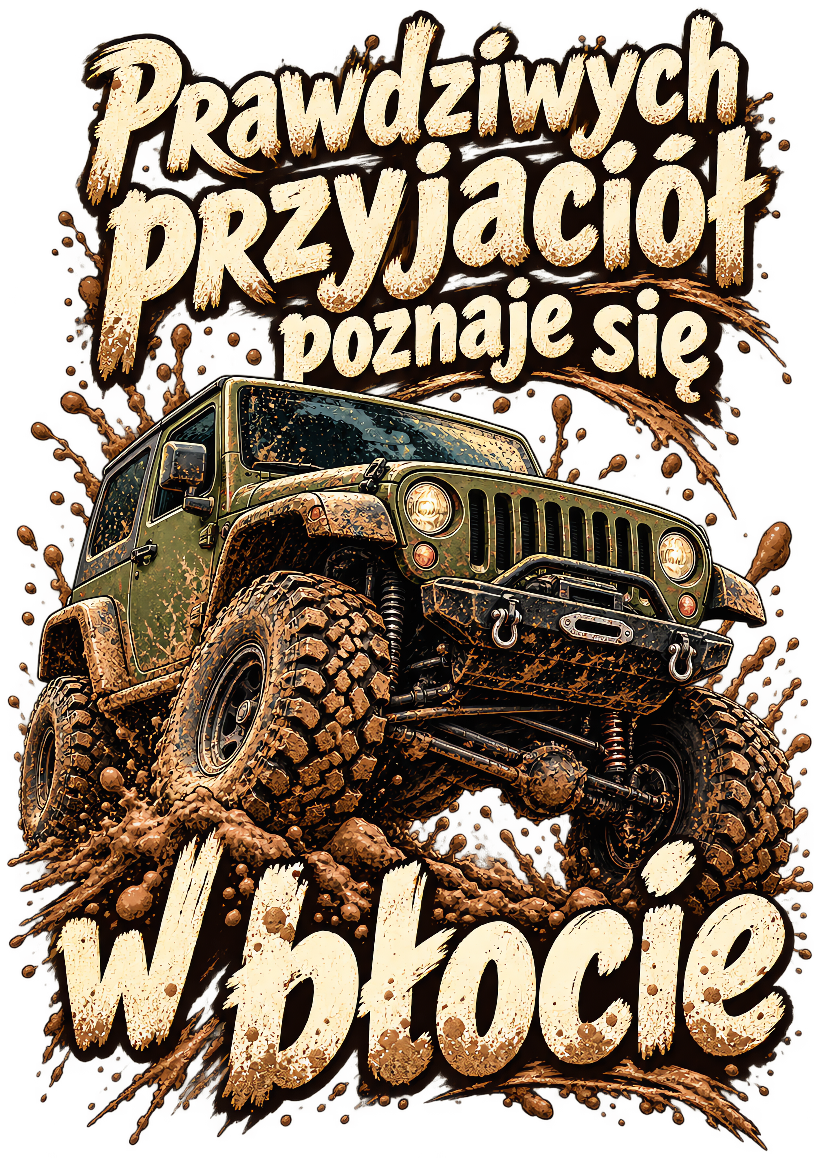 Prawdziwych przyjaciół poznaje się w błocie – Jeep Wrangler