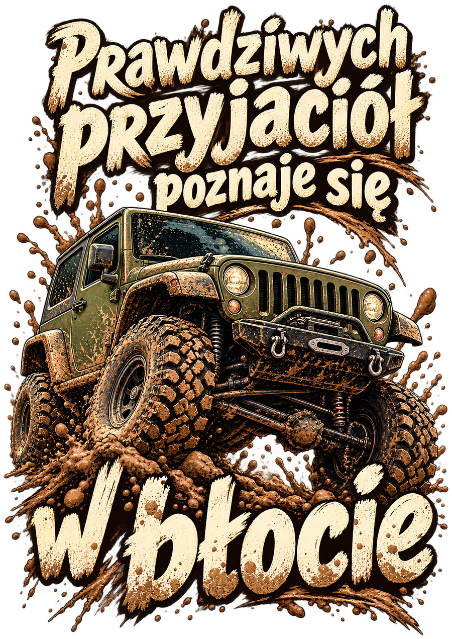 Prawdziwych przyjaciół poznaje się w błocie – Jeep Wrangler