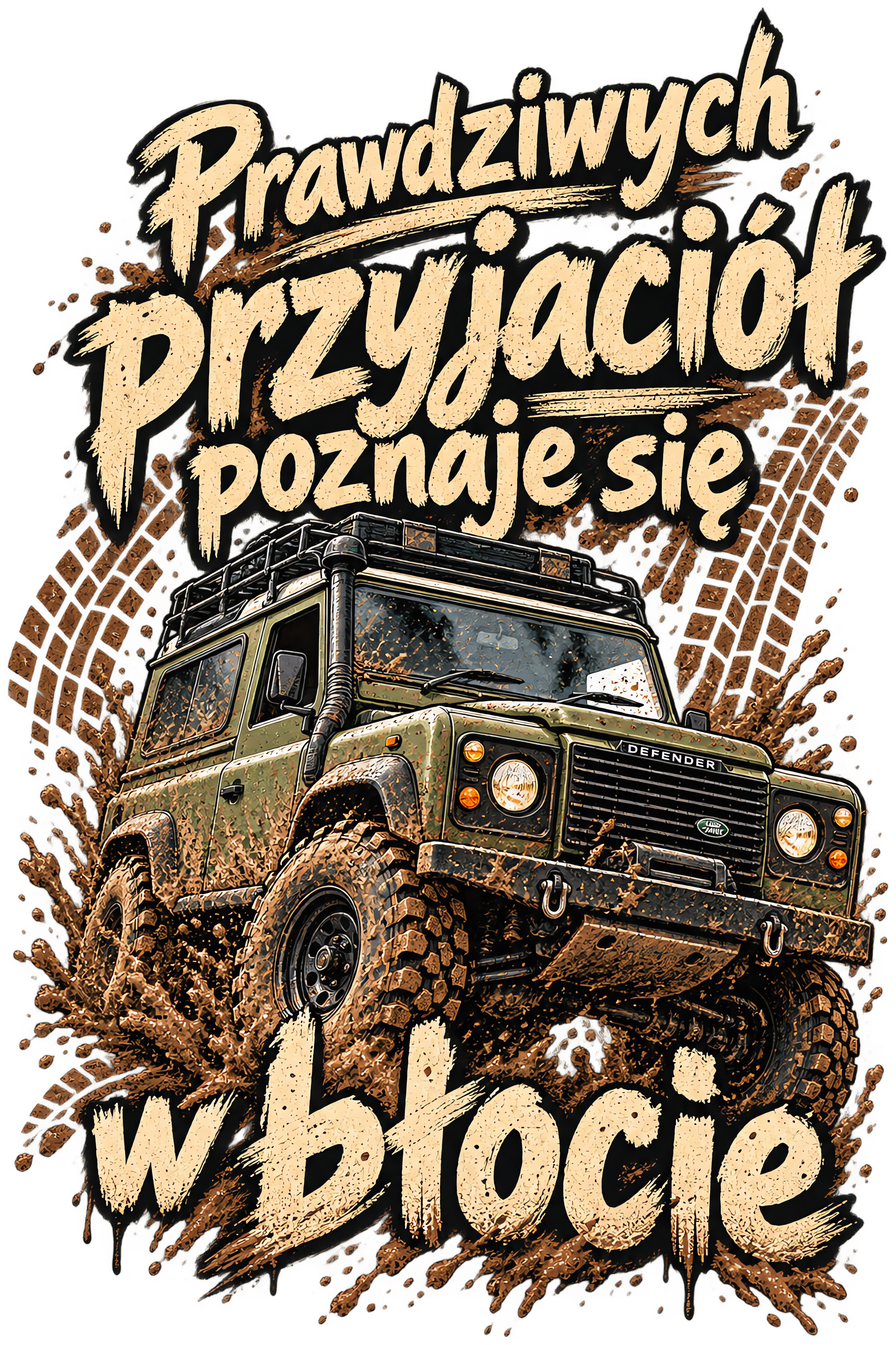 Prawdziwych przyjaciół poznaje się w błocie – Land Rover Defender