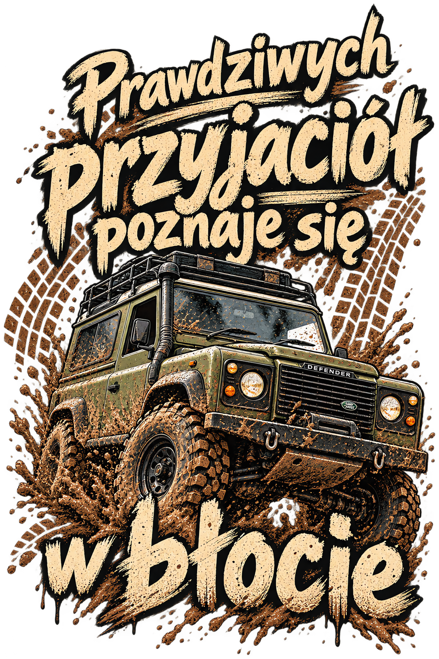Prawdziwych przyjaciół poznaje się w błocie – Land Rover Defender