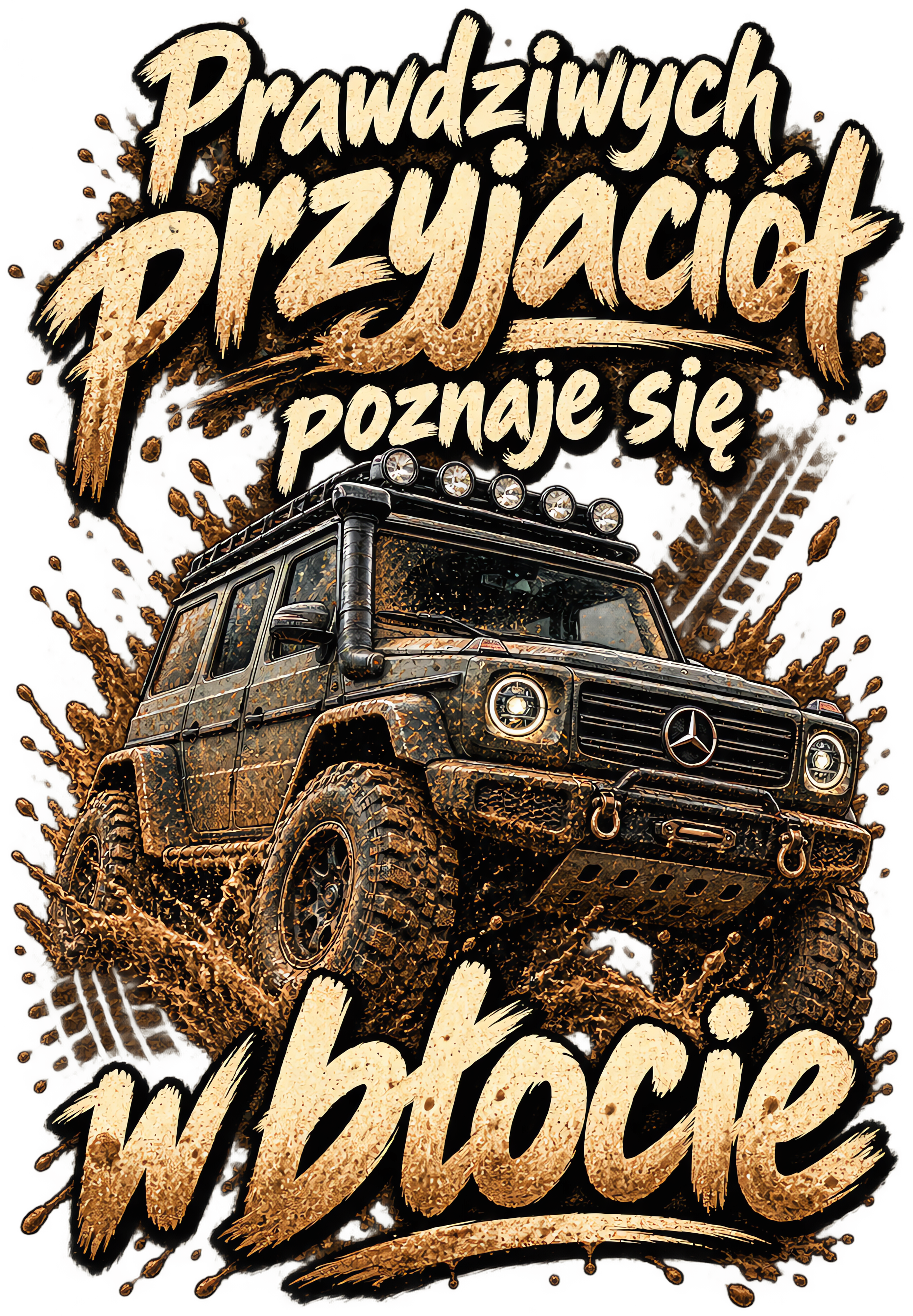 Prawdziwych przyjaciół poznaje się w błocie – Mercedes Klasy G