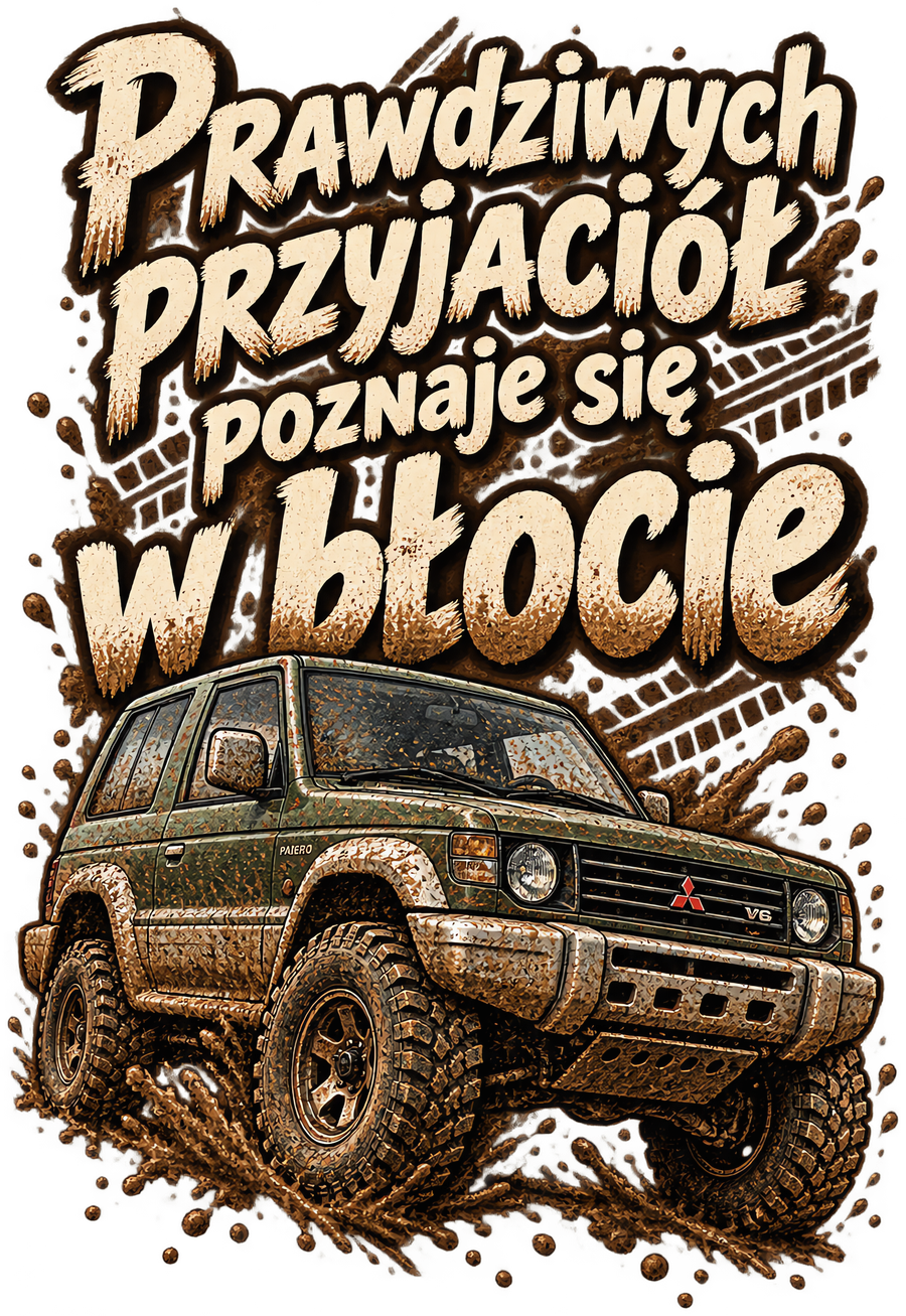 Prawdziwych przyjaciół poznaje się w błocie – Mitsubishi Pajero