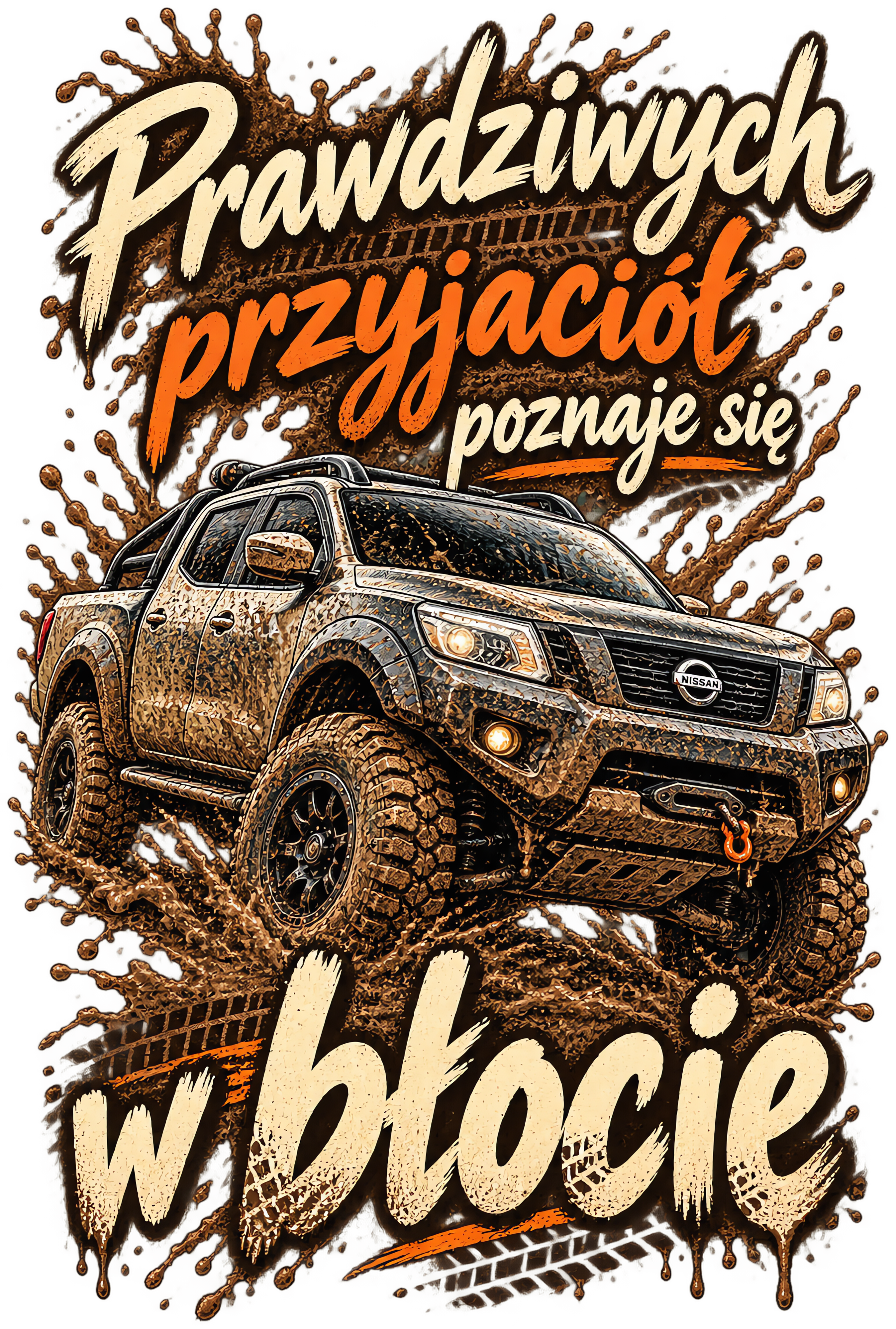 Prawdziwych przyjaciół poznaje się w błocie – Nissan Navara