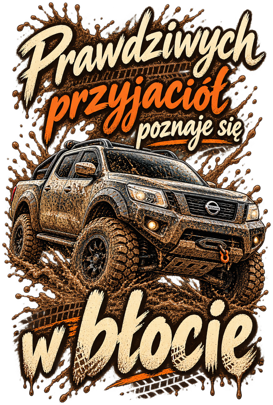 Prawdziwych przyjaciół poznaje się w błocie – Nissan Navara